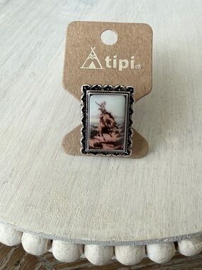 TIPI DESERT BRONCO SILVERTONE RING